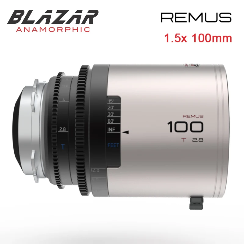 Great Joy Blazar Remus 1.5X100Mm Obiettivo Anamorfico Supporta 3:2 Full Frame Per Pl/Ef Gold Flare/Blue Flare
