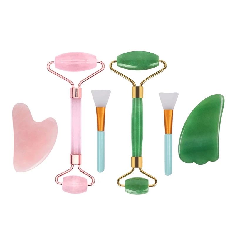 Ролик Гуа Ша, ролик для лица из белого нефрита