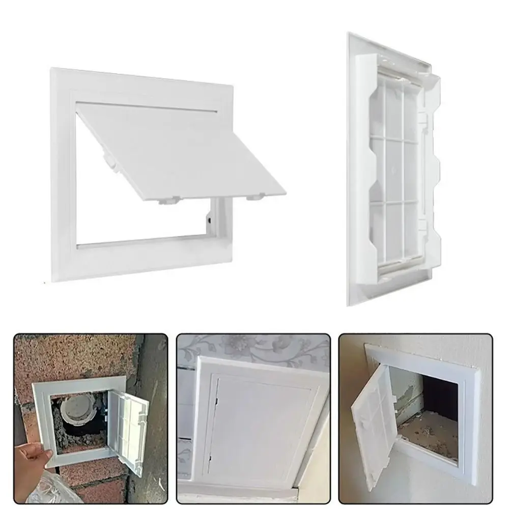 Self-adhesive White Plastic Access Panel Door Opening Flap Cover Plate Inspection Hole Access Hatch Cover Wall Access Doors