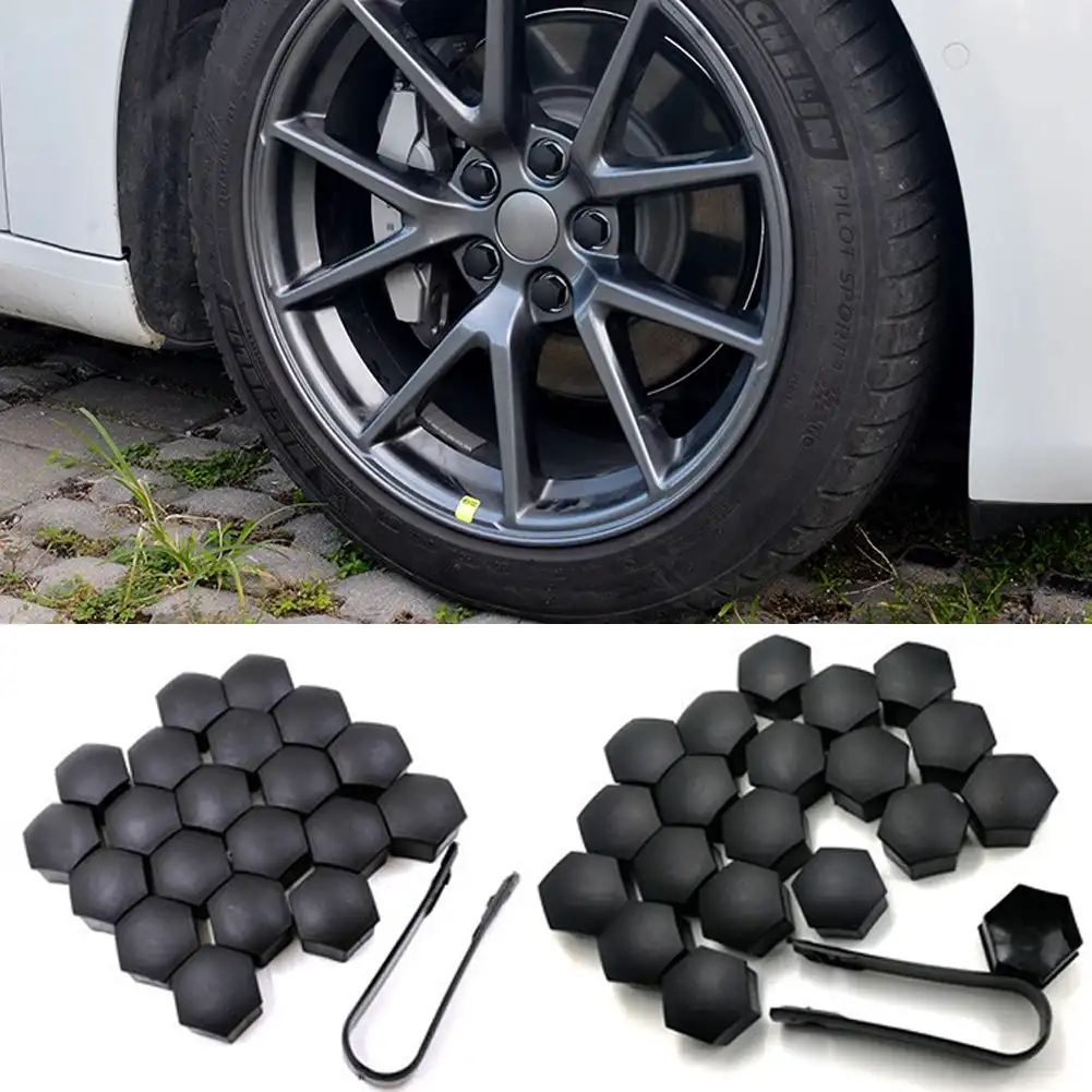 Wheel Hub Covers 20Pcs/Set Car Wheel Nut Protection Cover Bolt Cap Tool Tesla Model 3 Y X S