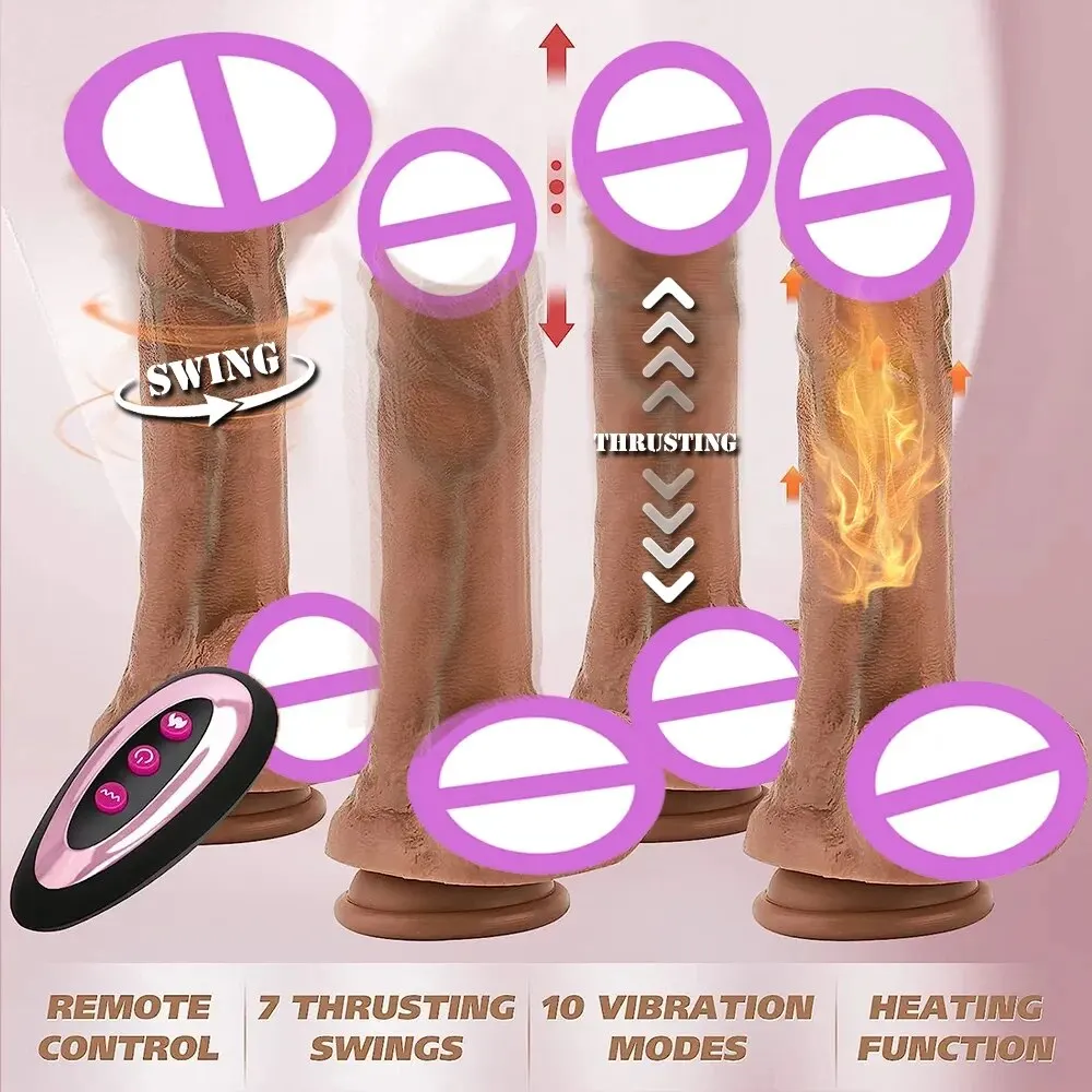 8.86 Inch Realistic Dildo Vibrators Adult Sex Toys For Women With Thrusting Swing Vibration G Spot Clitoral Anal Stimulation sex toys