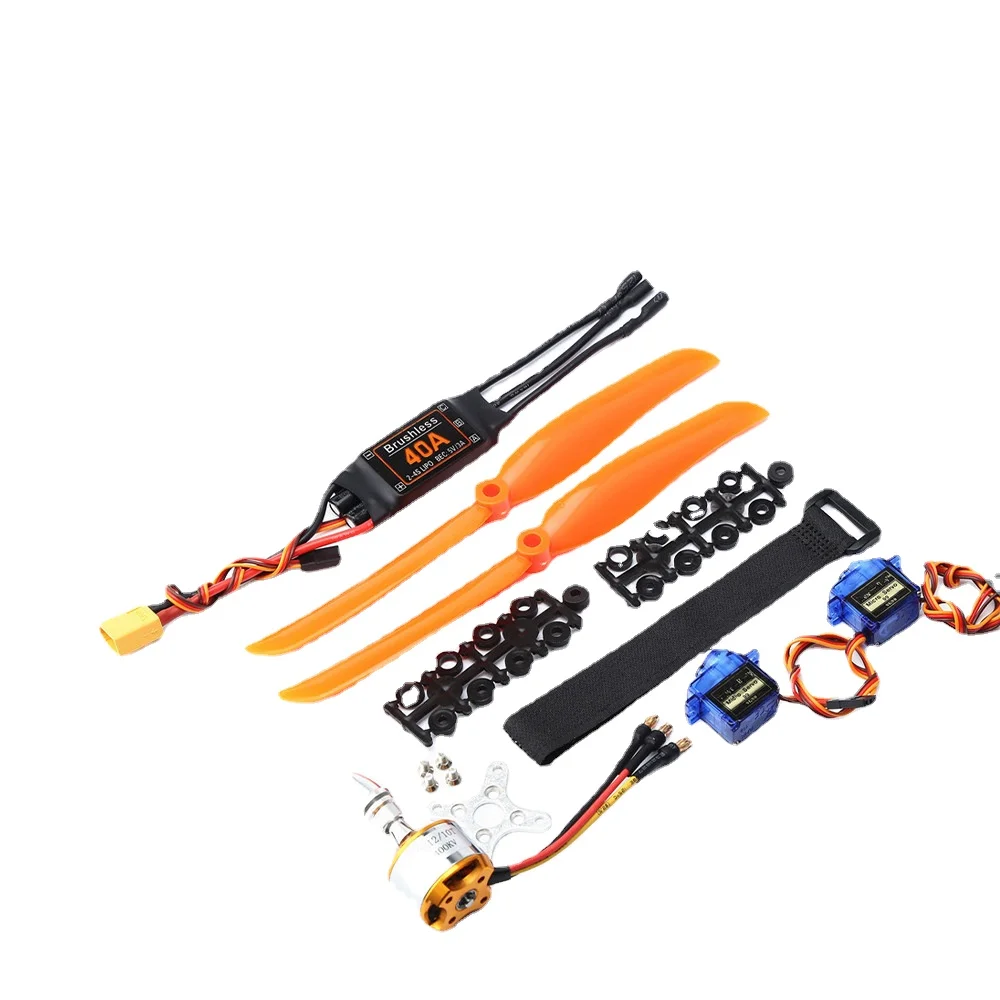

A2212 KV1400/2200KV Brushless Motor 40A ESC SG90 Servo 8060/1060 Propeller Kit for XXD RC Airplane Racing Drone