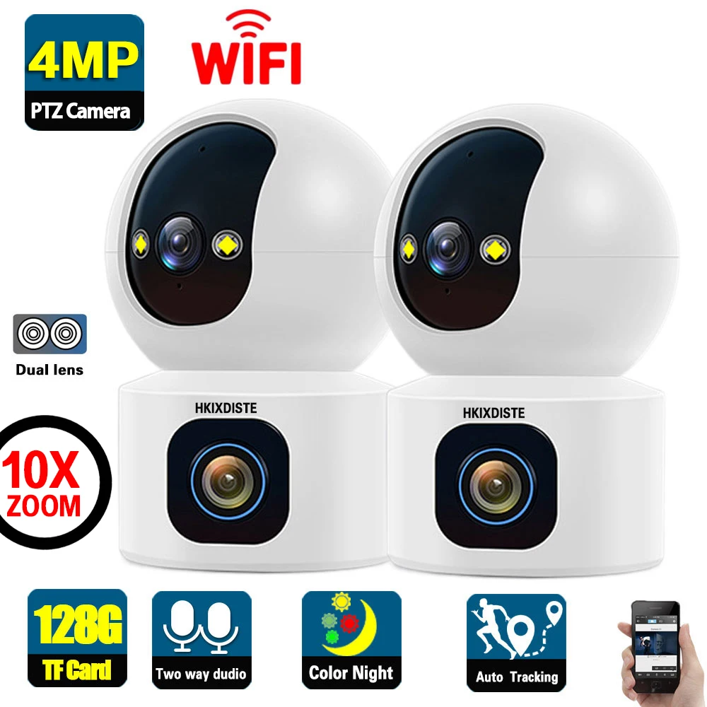 

IP-камера видеонаблюдения, 4 МП, HD, Wi-Fi, PTZ