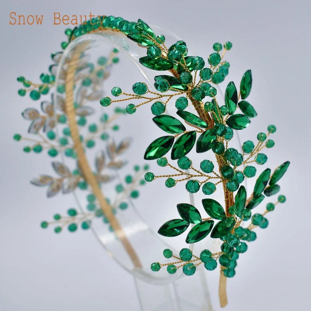 Handmade Crystal Hair Accessories Hair Band For Brides Women Wedding