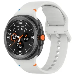 Silicone Smartwatch Strap - Durable No - Gap Design for Enhanced Comfort (7 Light gray)