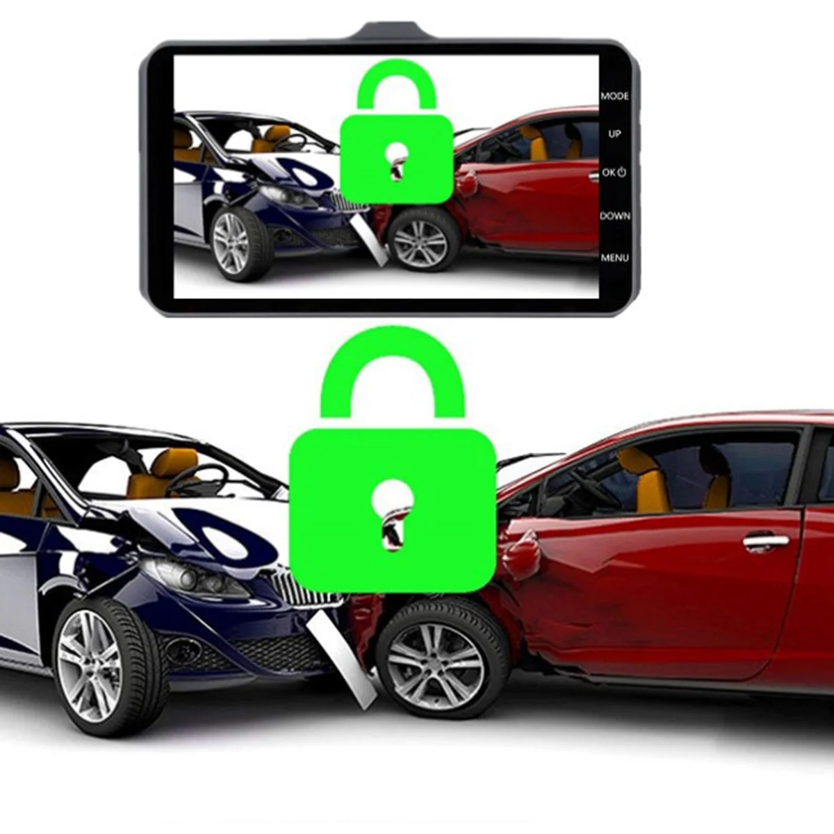 Touch Screen Car Recorder HD Night Vision DVR Video Recorder Car Accessories