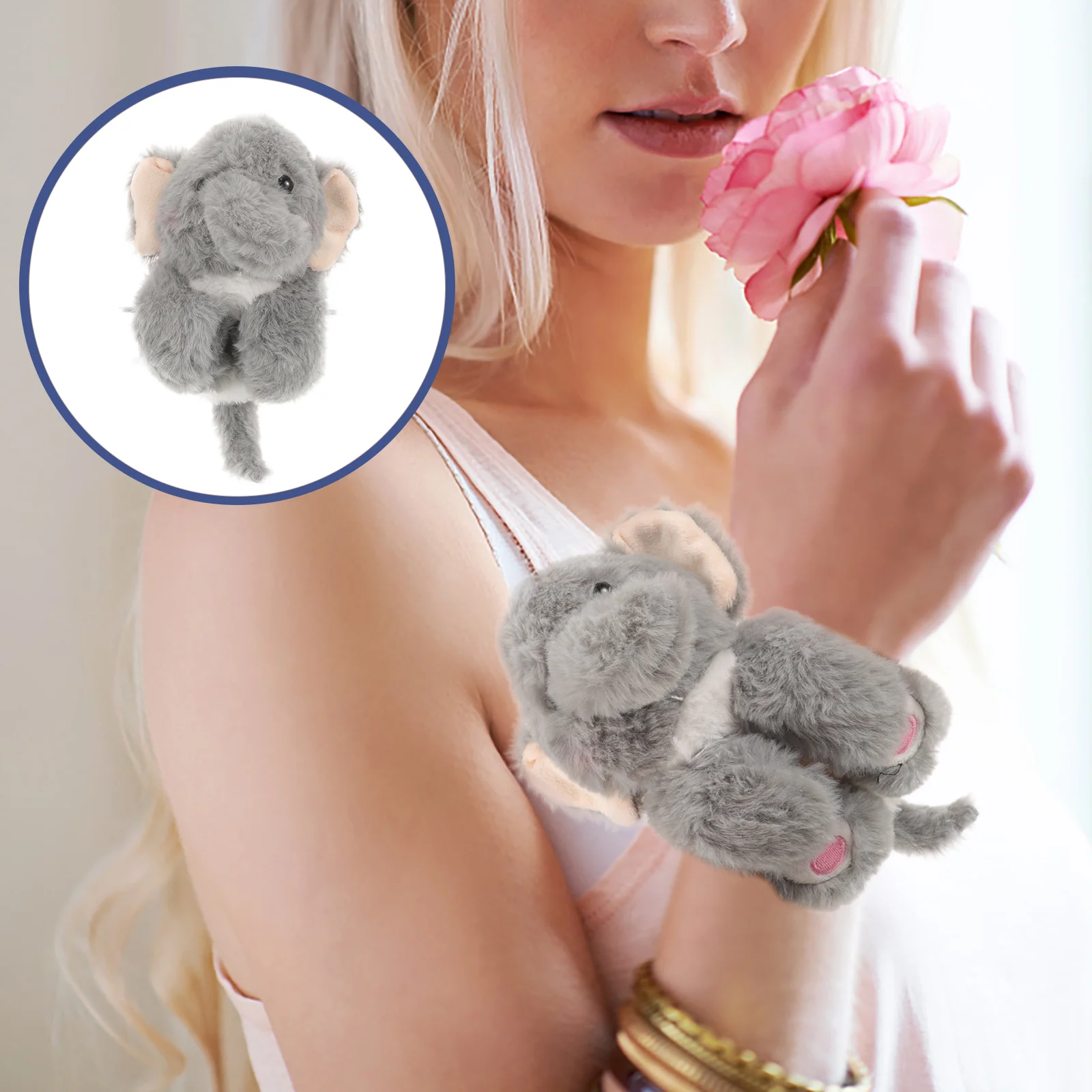 

Plush Slap Bracelet Stuffed Elephant Plush Slap Bracelet Elephant Hugger Slap Bracelet Decoration