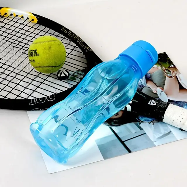 800/1100ML Plastic Water Bottle Large Capacity Leak Proof Flip Top Drink Bottle with Handle Strap Lightweight Travel Kettle 5