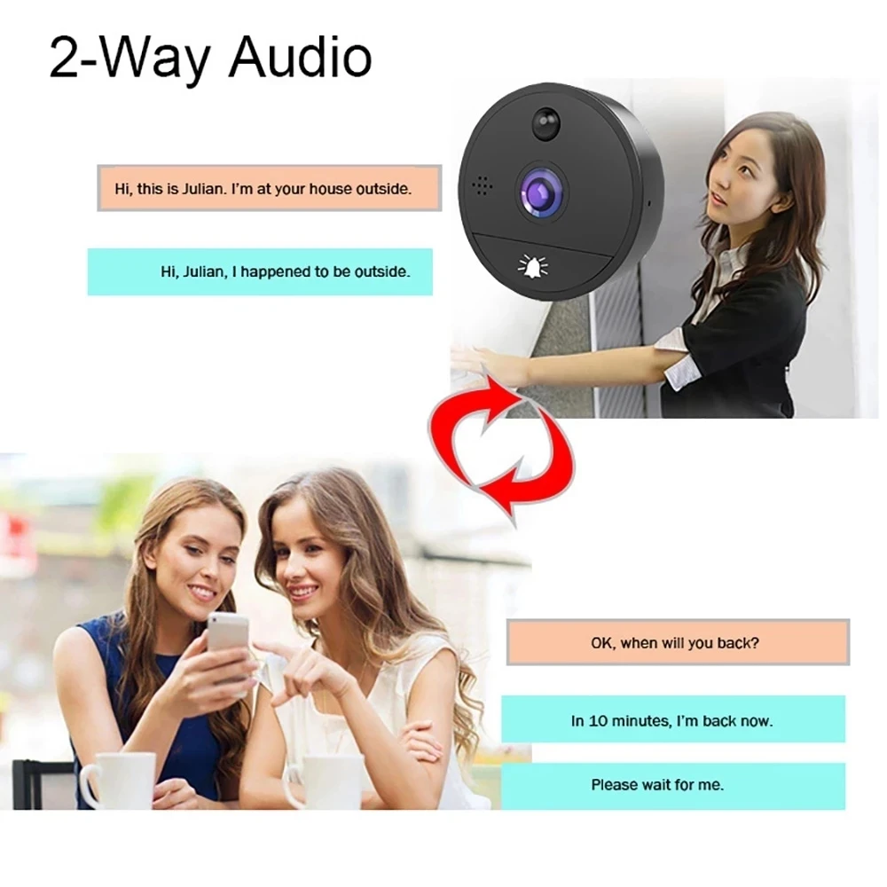 Tuya Smart Home Doorbell Camera Wifi Timbre Inalambrico Exterior Video  Porteiro For Apartment Sonette Sans Fil Night Version - AliExpress