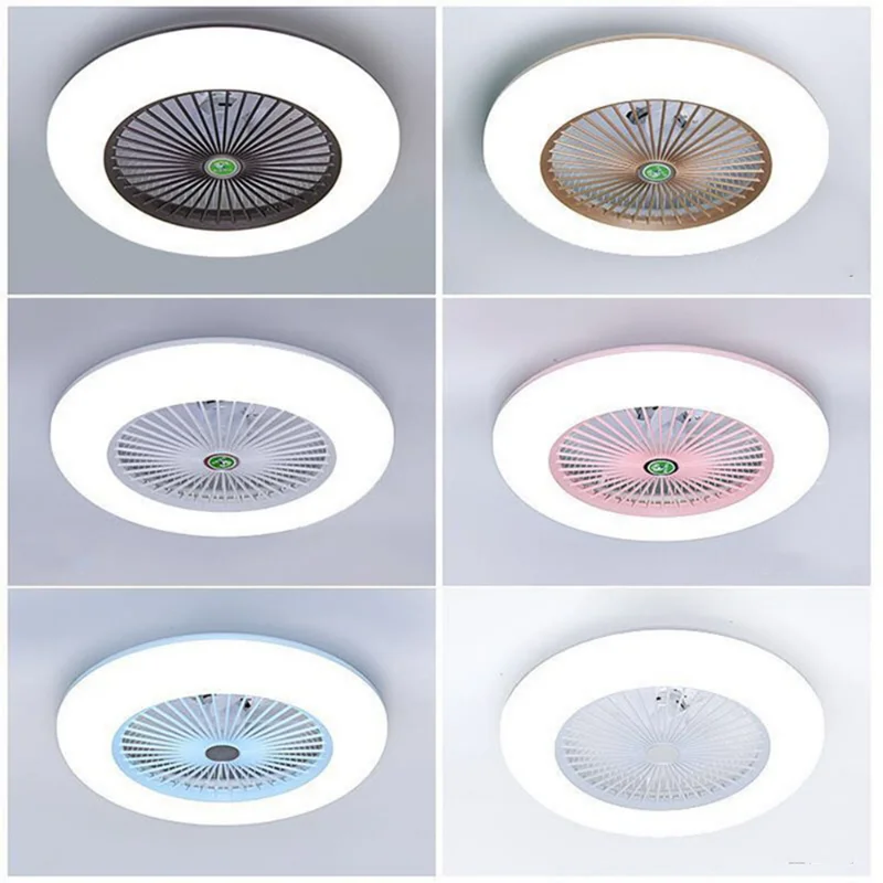 Smart Ceiling Fan Lamp LED Light Remote Control Chandelier Electric Roof Lighting Living Room 110v 220 V Bedroom Home Appliance