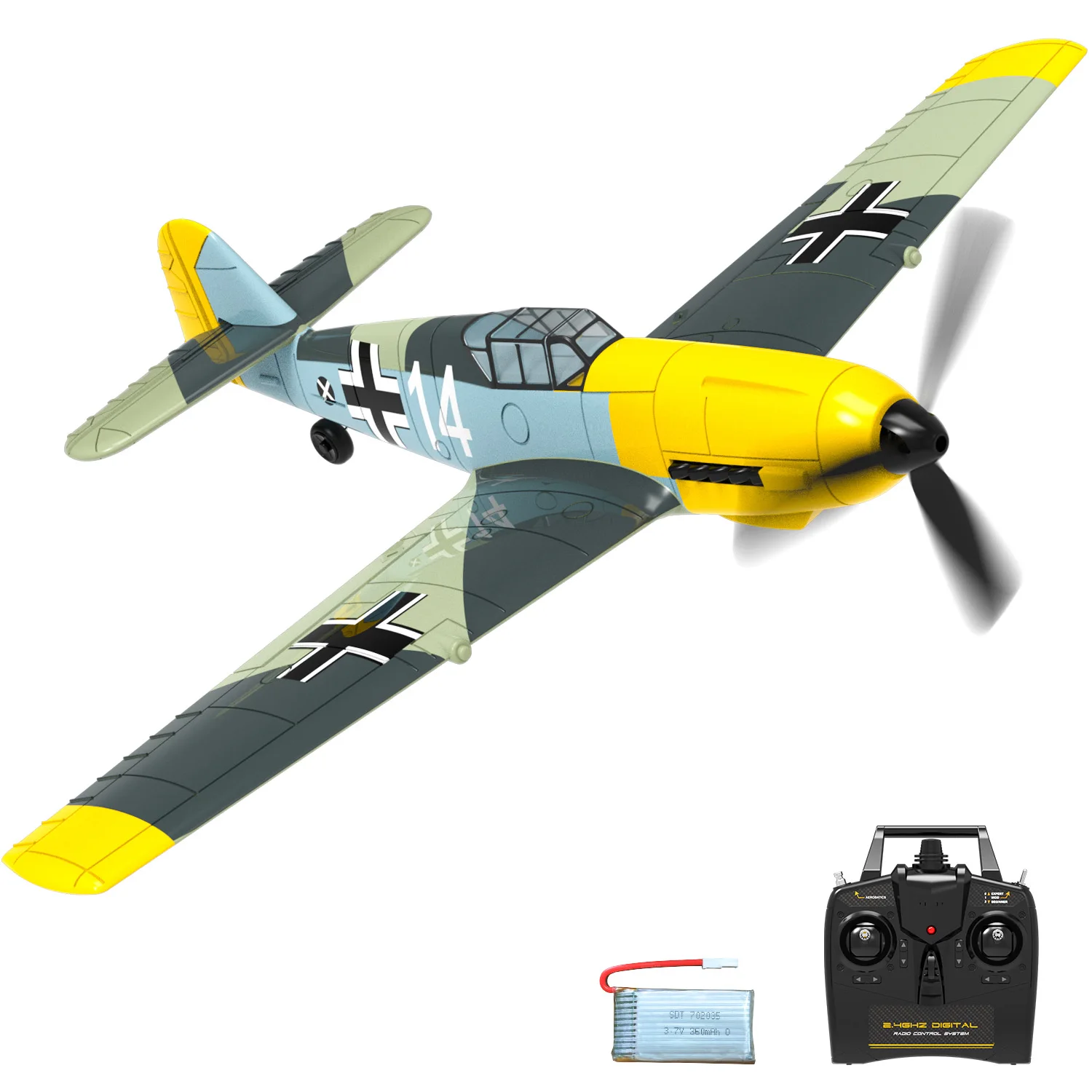 Avion RC EPP 2.4GHz 4CH avec batterie 400mAh - Planeur volant