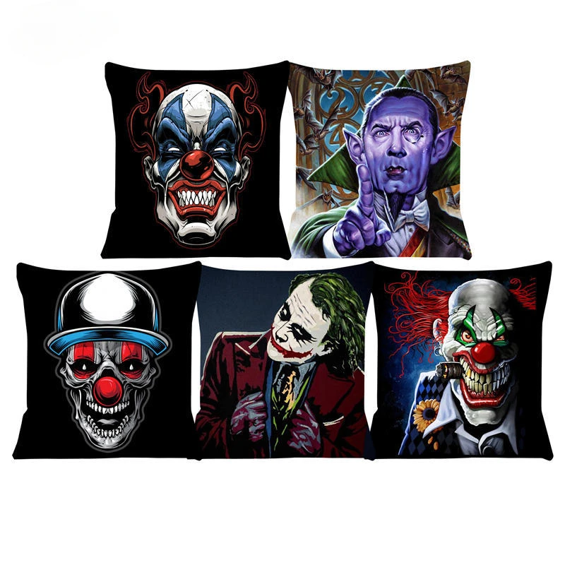 

45x45cm Cushion Cover Character Horror Movie Stills Pillow For Chairs Home Decorative 45x45 Cushions For Sofa Throw Pillow Cover