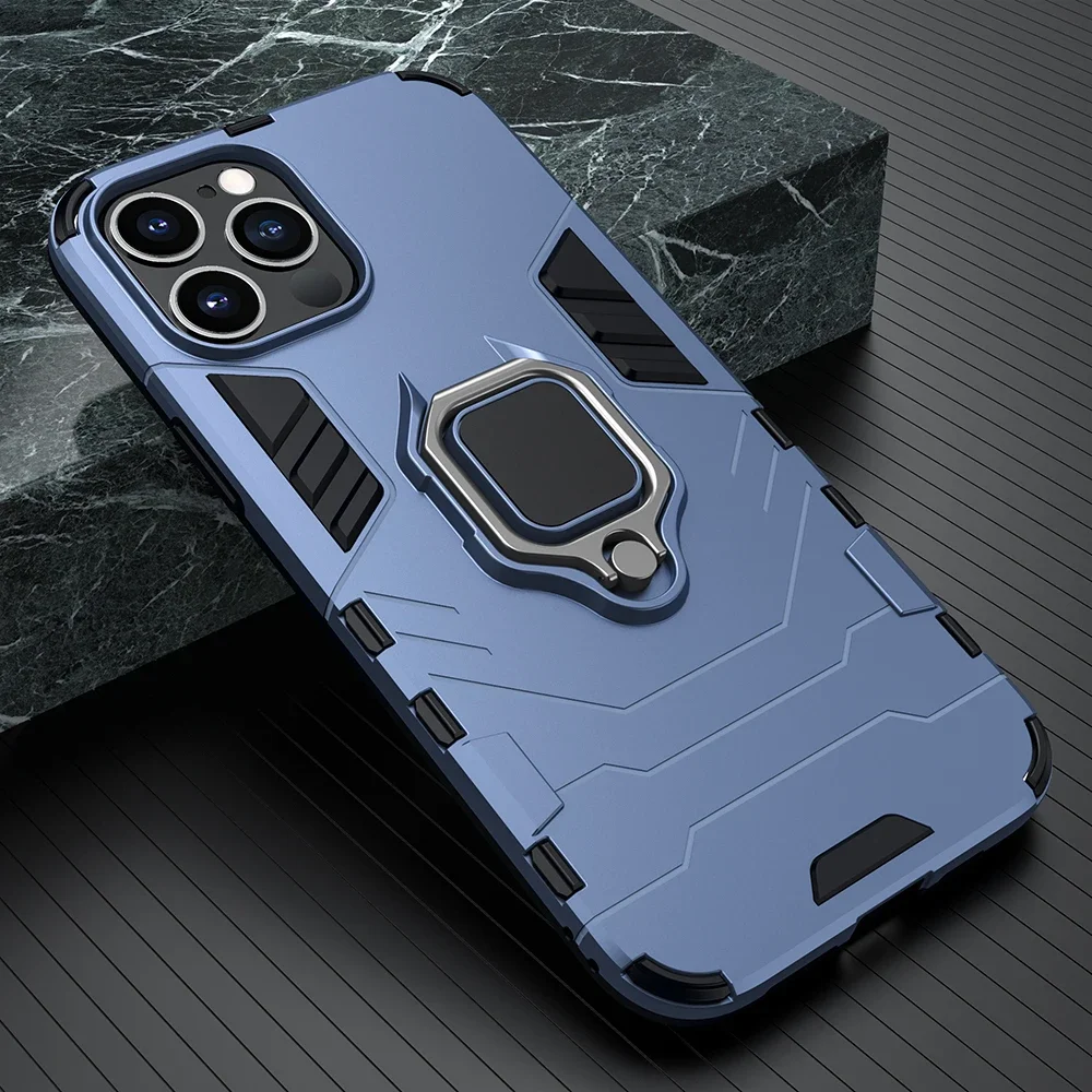 thumbnail image 1 of Funda de silicona con anillo magnético para iPhone, carcasa trasera a prueba de golpes para iPhone 15 Pro Max 14 Max 11 12 13 Pro XS Max Plus, 1 of 5