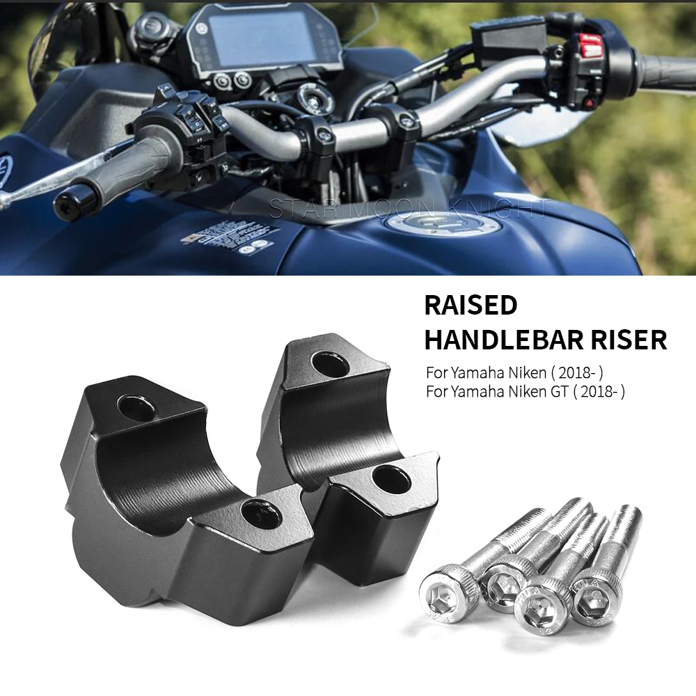 

Motorcycle Accessories Handlebar Riser Drag Handle Bar Clamp Extend Adapter For Yamaha Niken 900 850 Niken900 GT 2018 2019 -