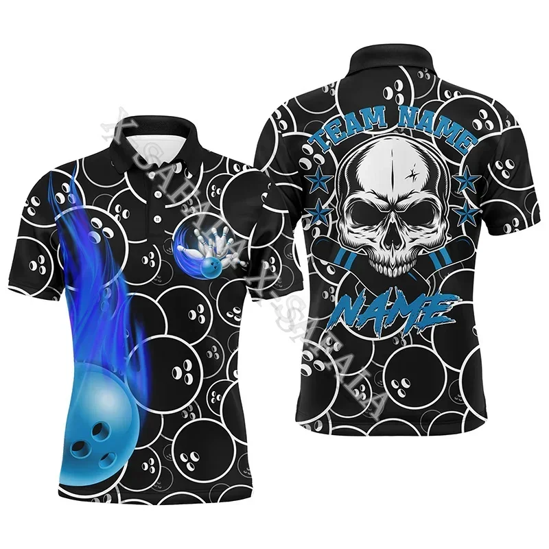 Regalo D'Amore Per Giocatore Di Bowling Club Polo Shirt Sleeve Man Jersey Casual Top Summer Fashion Abbigliamento Casual Tute