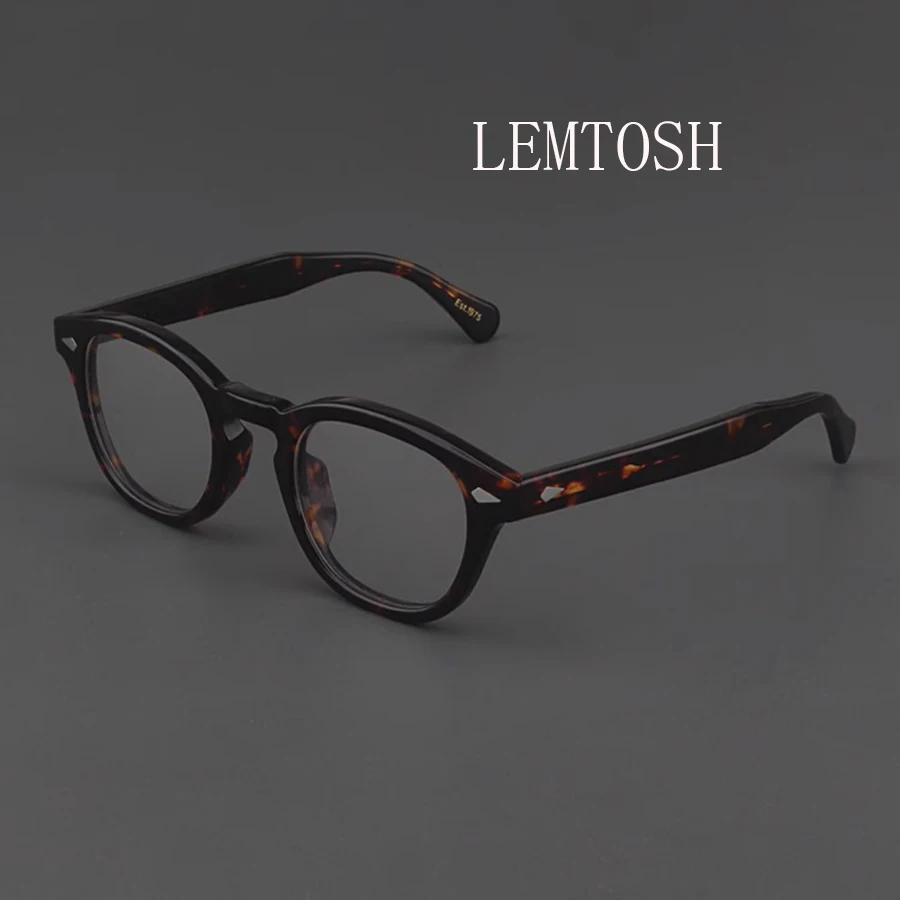 

Optical Eyeglasses Frame Men Women Johnny Depp LEMTOSH Vintage Glasses Computer Acetate Spectacle Frame For Male Clear Lens