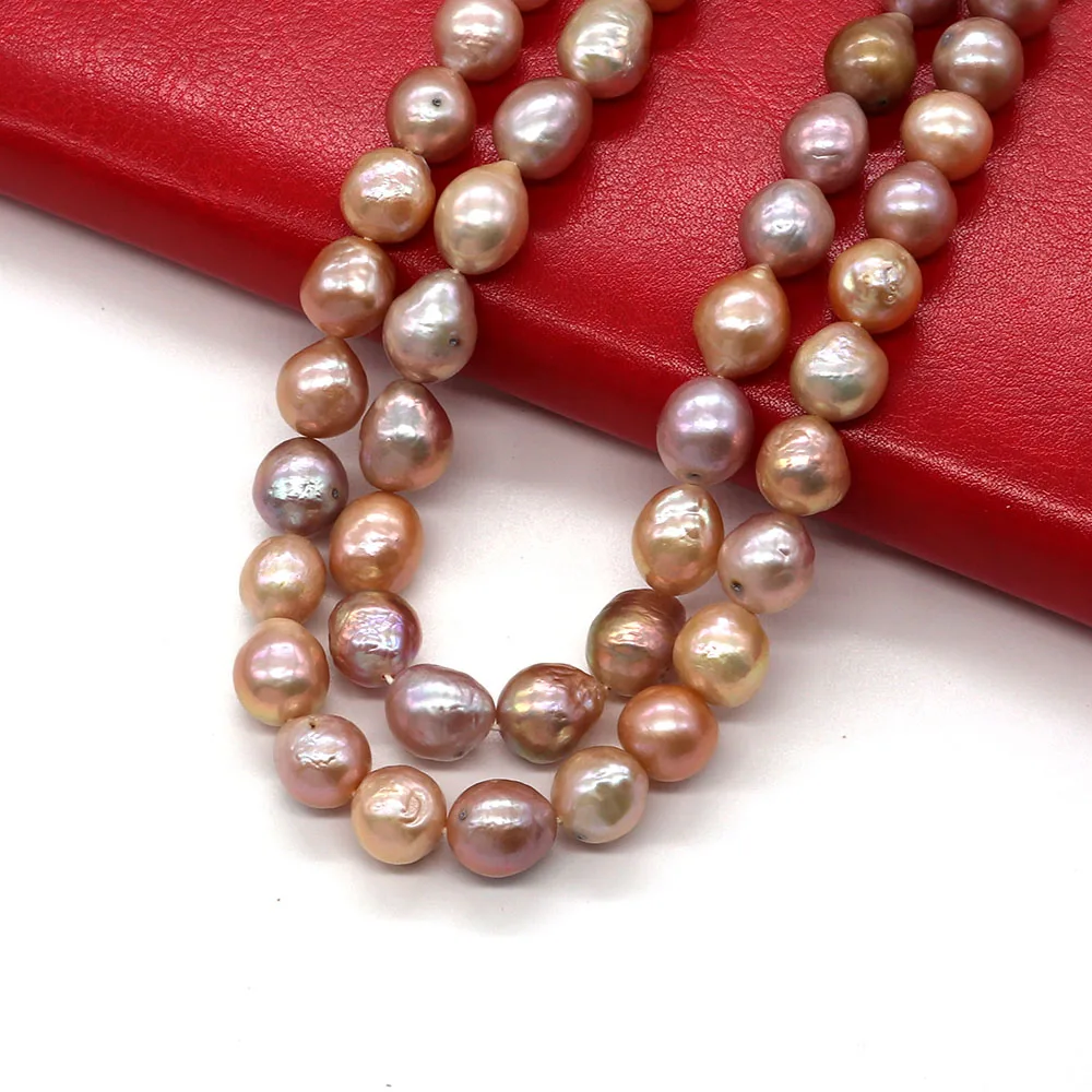100% High Quality Purple Edison Beads Natural Freshwater Pearl 10-11mmDIY Fashion Making Earrings Bracelet Necklace Jewelry