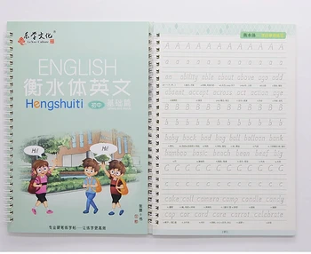 Alternative view of English Reusable Magic Book Copybook for Calligraphy Learning Alphabet Word Short Sentence Composition Handwriting Practice Book