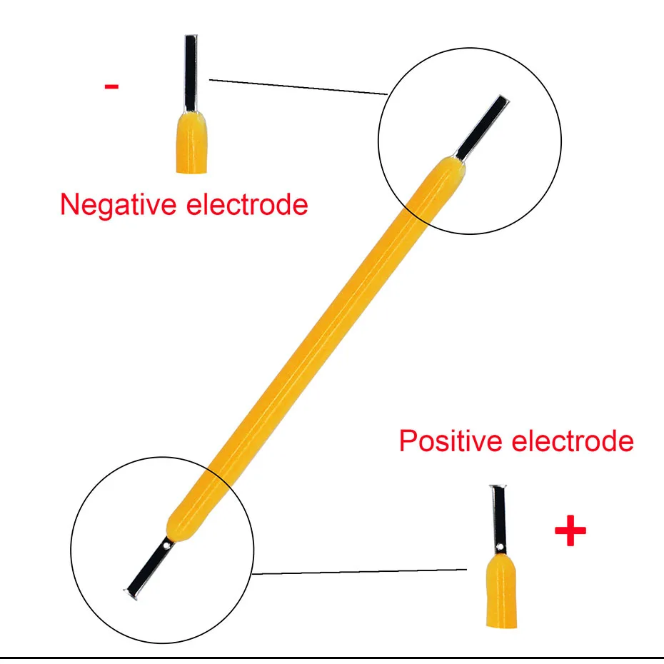Description Picture 3 of item10pcs Retro Edison Hard filament 38mm DC3V 150mA Bulb Warm White 2700K LED Bead Accessories Diode DIY Spotlight Filament Parts