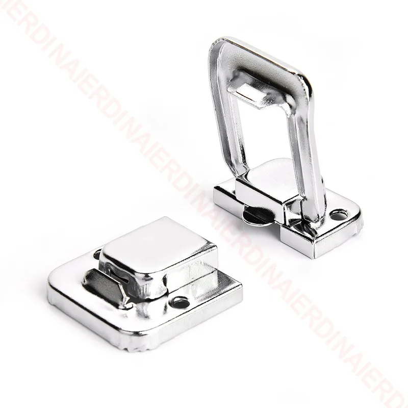 NAIERDI 6PCS Mild Steel Hasp Cabinet Boxes Spring Loaded Latch Catch Toggle Hasp For Sliding Door Window Hardware Tool Box Lock