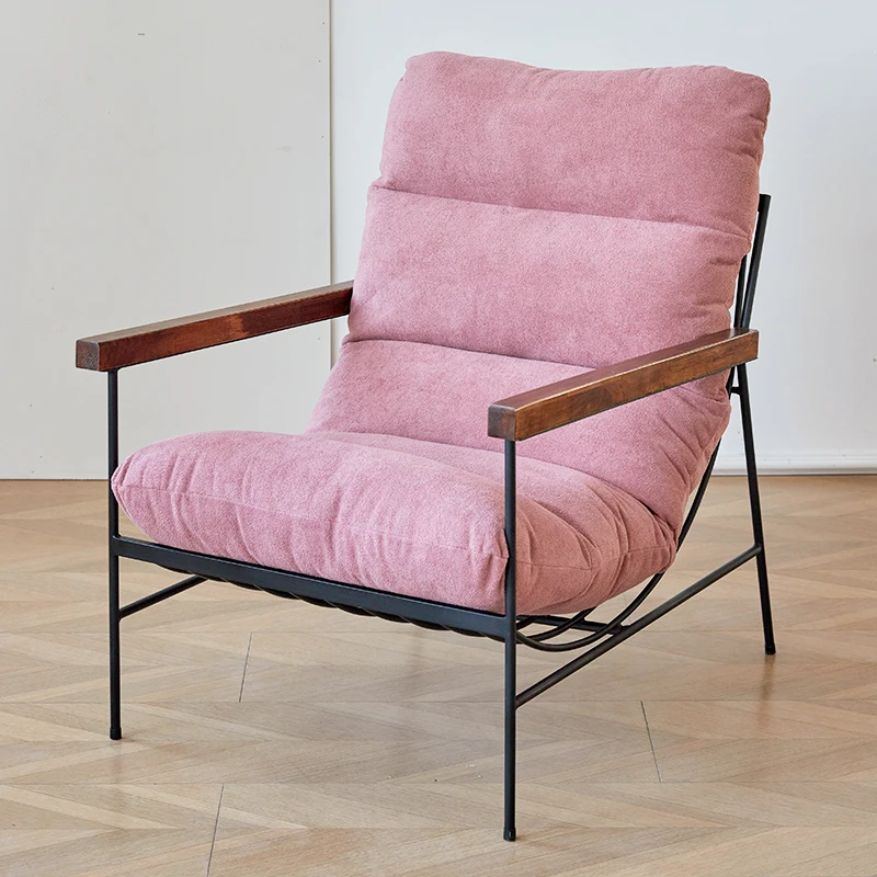 

Стулья с подлокотниками в скандинавском стиле для балкона, сада, улицы, дизайнерские пушистые Чехлы, мягкая обивка стула, мебель для отдыха