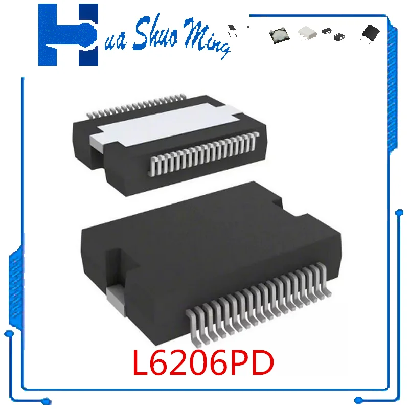 

2 шт./партия, L6206 L6206PD HSSOP36 A2c43451 QFN44