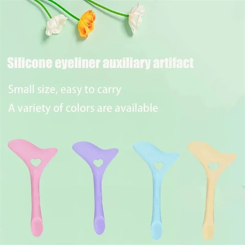 Eyeliner Aid Drawing Multi-functional Eyeliner Stencil Wing Tips Silicone Lipstick Wearing Aid Reusable Makeup Tools