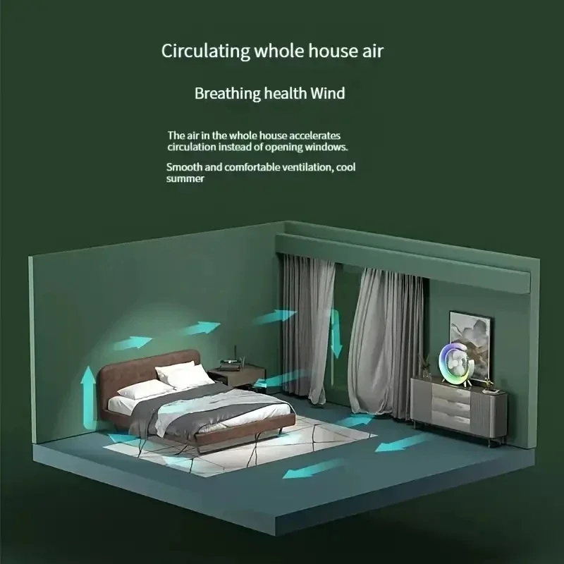 Electric Desktop Fan with USB Charging and Low Noise