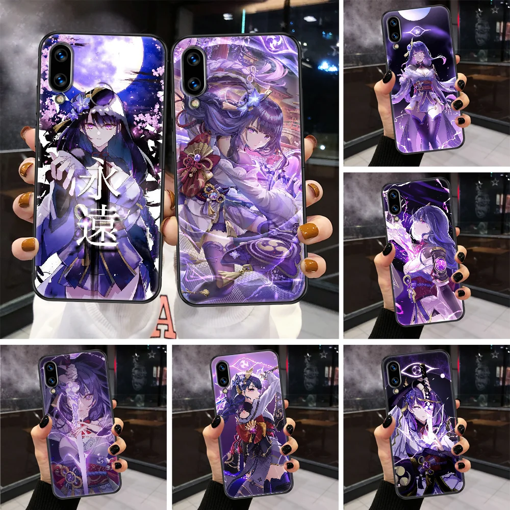 Ударопрочный чехол для телефона Raiden Shogun Baal Genshin корпус iphone 5 5s se 2 6 6s 7 8 12 mini plus X XS XR 11