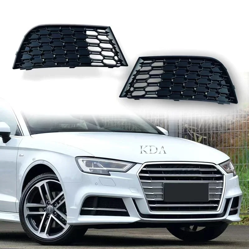 Audi 車 フロントバンパー ローフォグライト ハニカムレーシンググリル カバートリム 8w0807682f auti a4 s4 b9 2016 2017 2018 2個