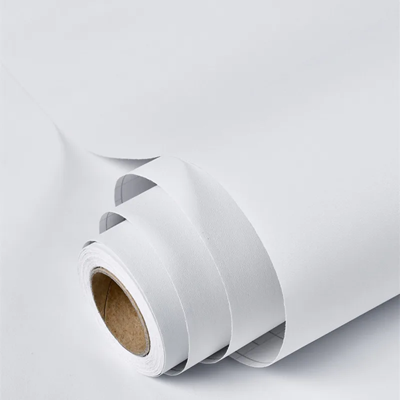 Película decorativa autoadhesiva de vinilo blanco brillante para  reacondicionamiento de muebles, papel tapiz autoadhesivo de PVC para  encimera de cocina y armario - AliExpress