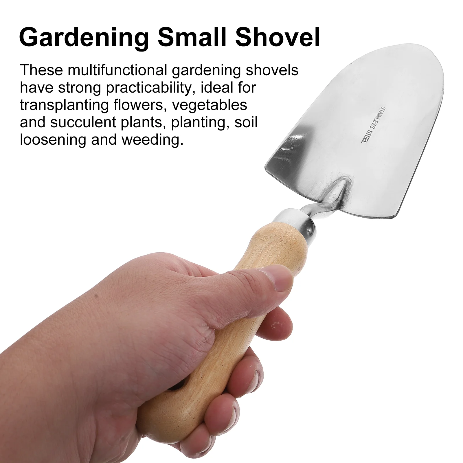 Tools Small Gardening Succulent Planting Soil Dig Wooden Handle Transplanting Digging