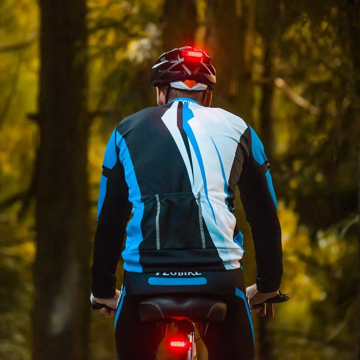 USB Rechargeable Ultra Bright Red Rear Bike Tail Light - Easy Install