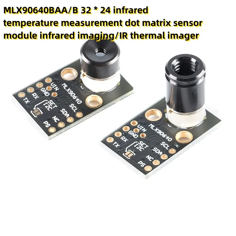 capteur-a-matrice-de-points-de-mesure-de-temperature-infrarouge-imagerie-thermique-ir-module-d'imagerie-infrarouge-mlx90640baa-b-32-24