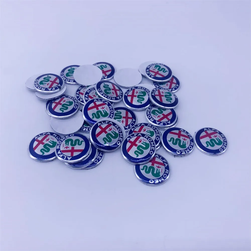 Alfa Romeo Car Key Emblem Sticker Set - 15 Color Options, Multiple Sizes