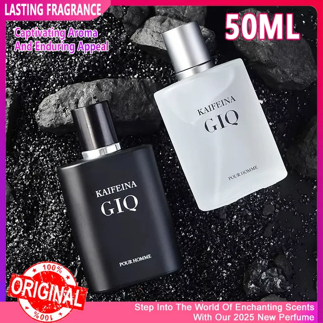 Herrenparfüm, 50 ml, langanhaltender leichter Duft, frischer Kölner, maskuliner Charm-Duft, Moschus, Eau de Parfum, frisches Ozeanspray