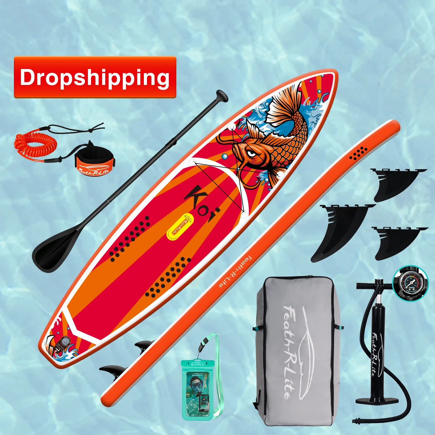 

Dropshipping OEM Sup Bord Stand Up Inflatable Paddleboard Koi Surfboard Supboard Standup Paddle Boards Watersports Isup