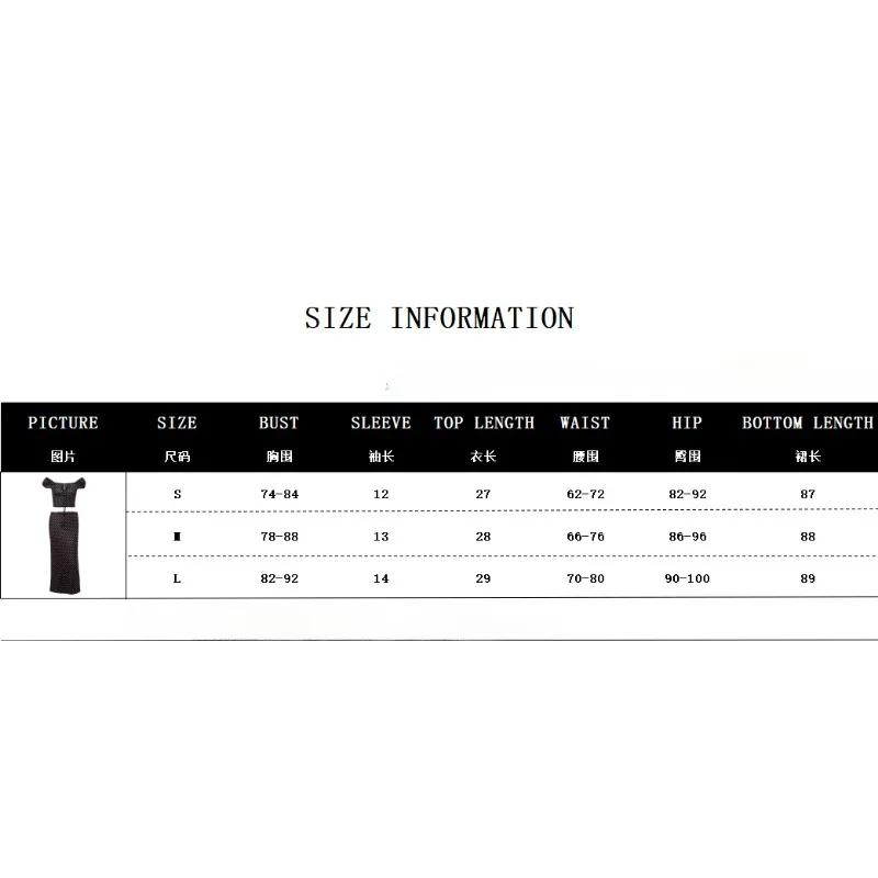 Women's Polka Dot Off Shoulder Slim Top & Skirt Set for Women Fashion Summer New Clothes Temperament Female Sexy Skirts Outfits