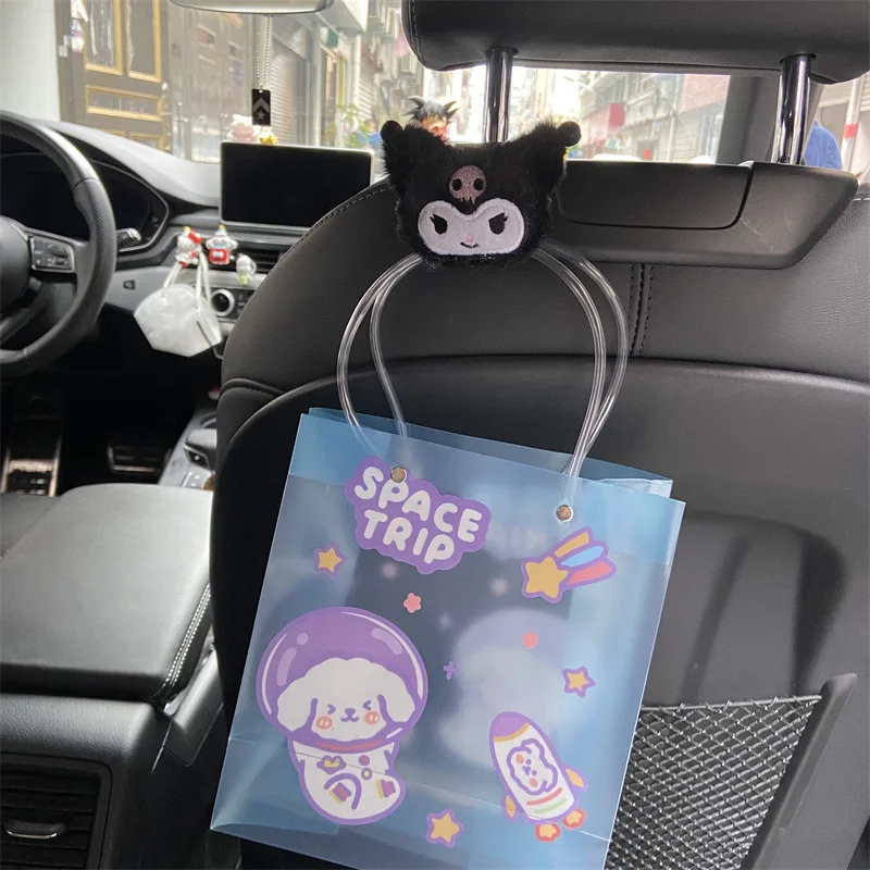 Sanrioed Plüsch Anime Cinnamoroll My Melody Kuromi Auto Sitz Kopfstütze  Haken Lagerung Hanger Fahrzeug Rücksitz Organizer Halter Geschenk -  AliExpress