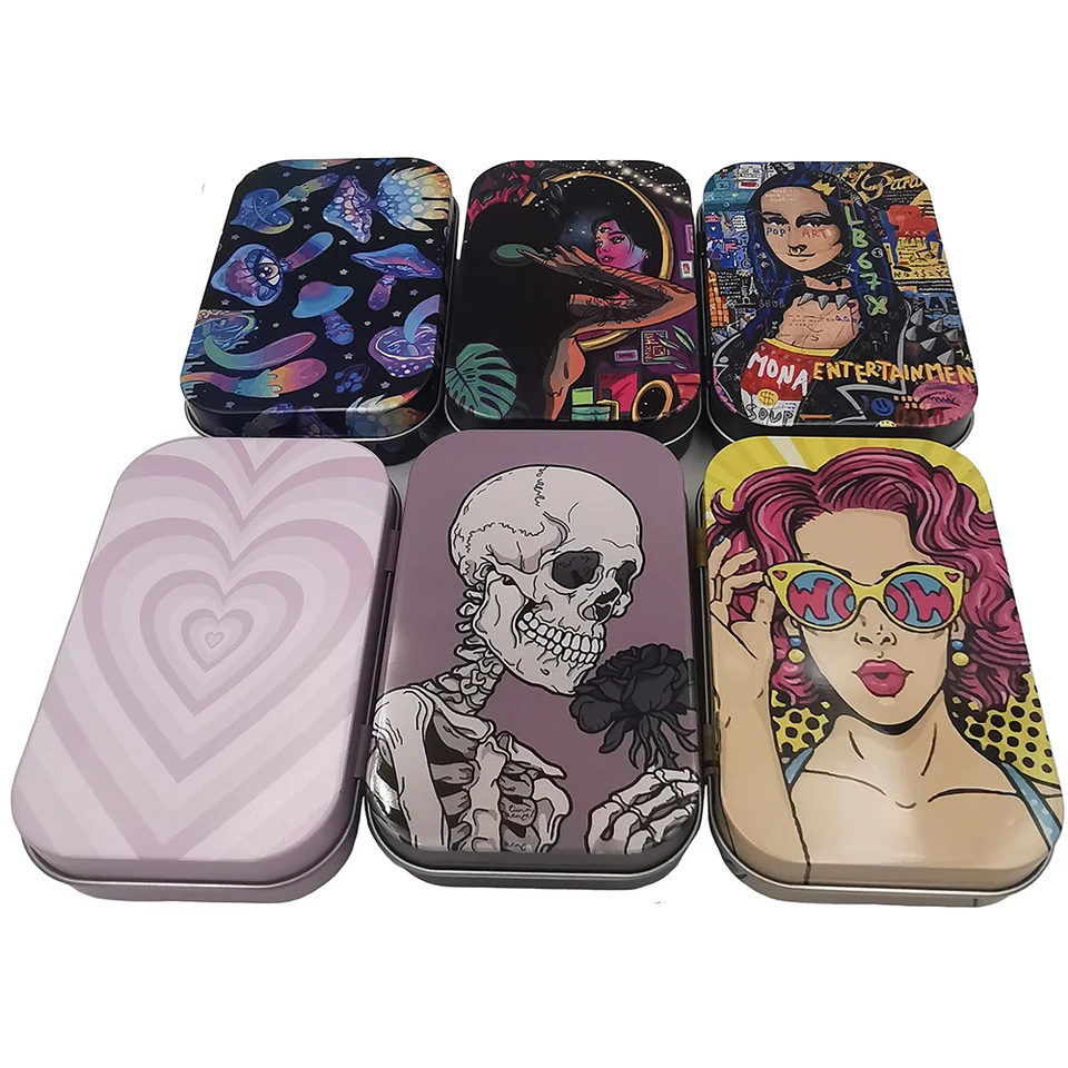 Compact Flip Cap Metal Cigarette Storage Case