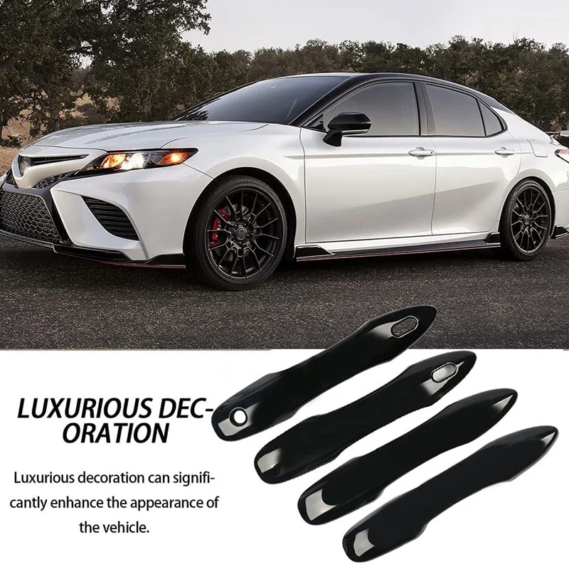 Side Door Mirror Caps + Door Handle Covers for Toyota Camry, blind spot mirror,rearview mirror,rearview mirror cover
