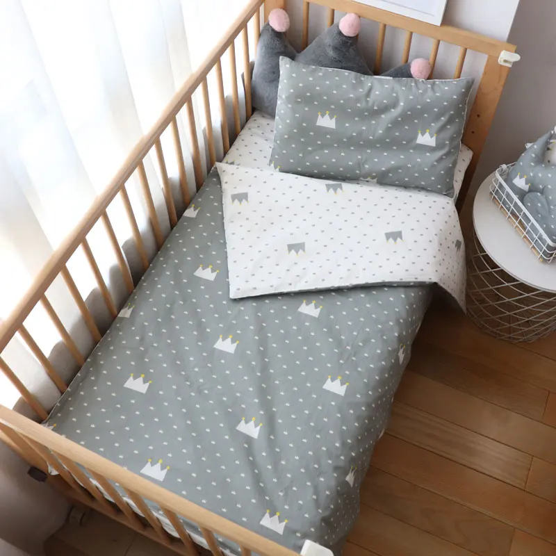 Baby Bedding Set Nordic Cotton Woven for Newborns Kid Crib