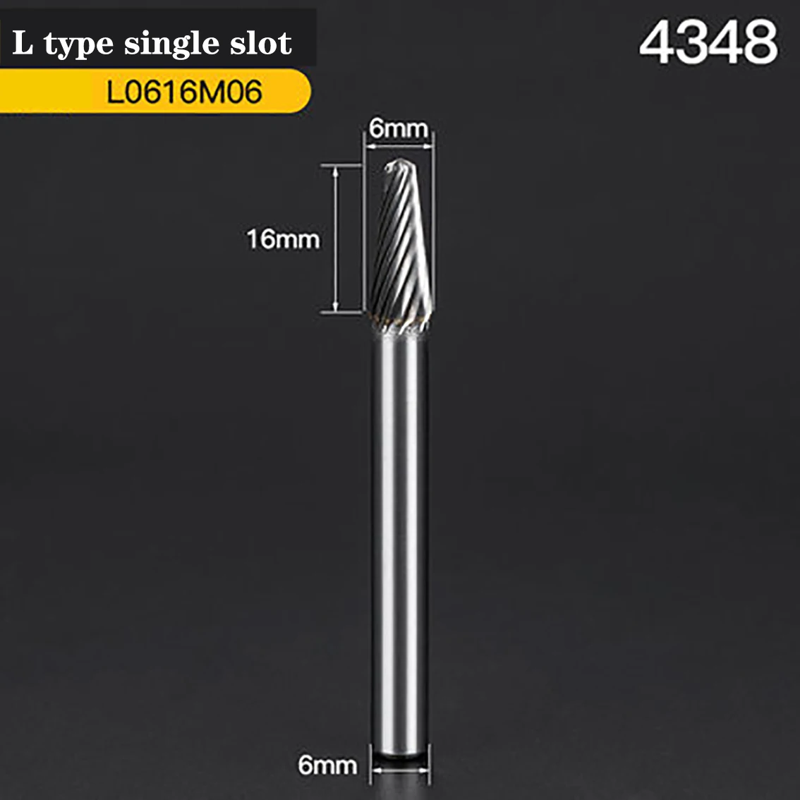 

1Pcs Rotary File 6-16mm Carbide Alloy L Type Single Cut/Double Cut Burr Milling Cutter Column Drill Tools For Metal Mold Grinde