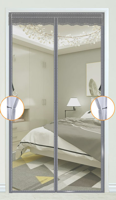 Door Summer Anti Mosquito Insect Fly Bug Curtains Portable Magnet Mesh Automatic Closing Door Can Be Customized