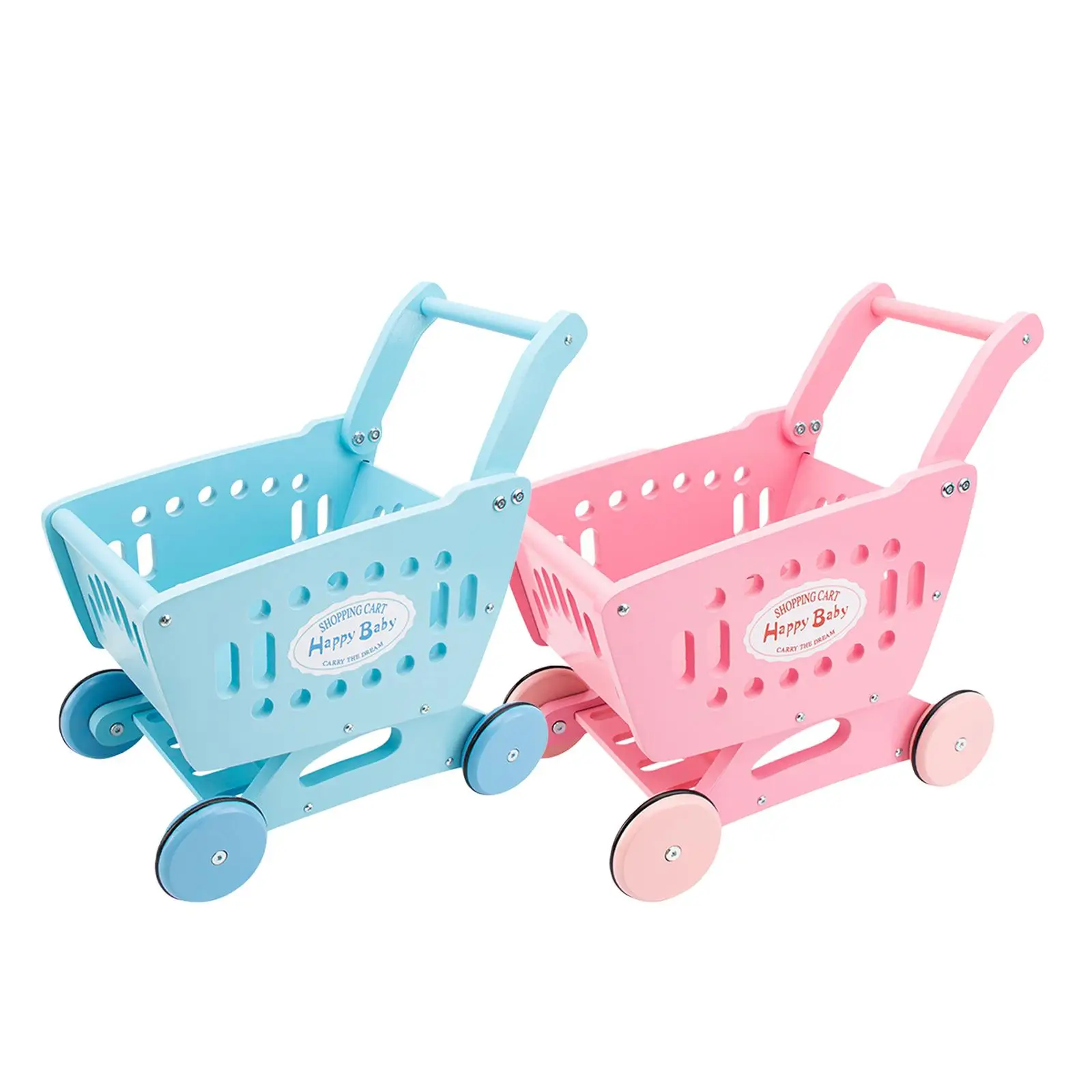 Kids Shopping Cart Trolley Pretend Grocery Cart for Toddler Preschool Baby