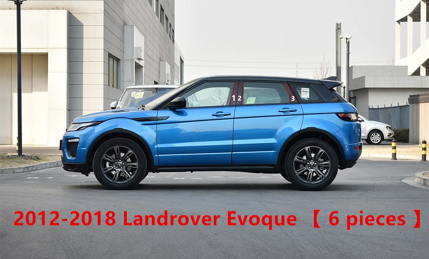 thumbnail image 1 of Adecuado para Land Rover Discovery 3 4 5 2024, Range Rover Sport Evoque L Defender, moldura de ventana, parche decorativo de pilar negro para PC, 1 of 5