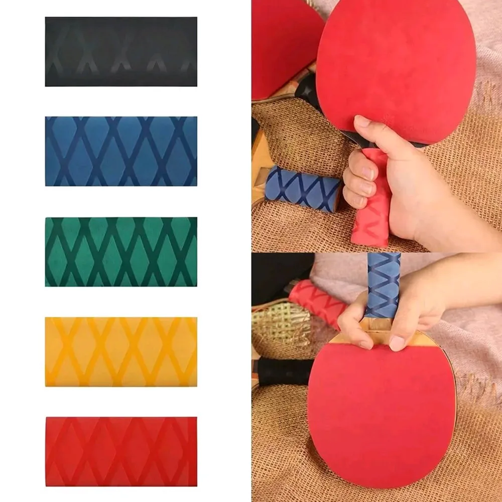 1x Table Tennis Rackets Overgrip Handle Tape Heat-shrinkable Material Ping Pong Bat Grips Non-slip Sweatband Tape Accessories
