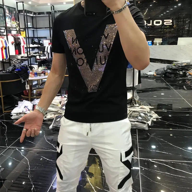 Men's New Spring And Summer Fashion Round Neck Comfortable Slim