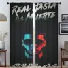 Kitchen Curtains for Camera Anuel Aa Blackout Curtain for Room 2 Panel Home Interior Curtains Shades Halloween Decoration Living 1
