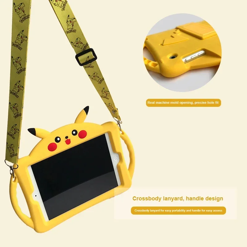 Capa de Mesa Pikachu para Ipad Borracha Estojo Macio Funda Mini 97 2023 2023 Air 97 2023 2024 - Imagem 2
